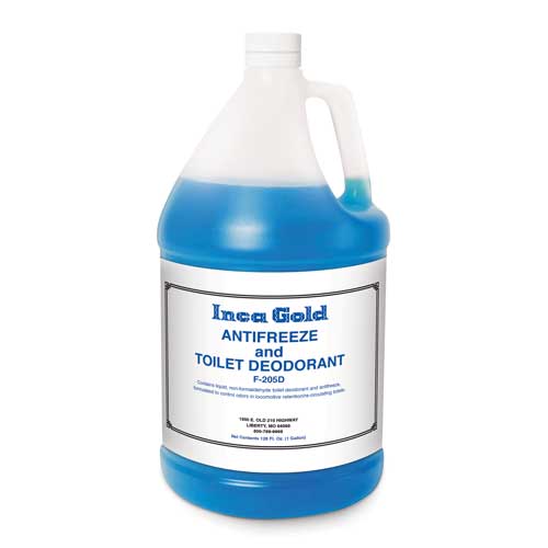 F-205 Inca Gold Frostguard - Liquid Toilet Deodorizer, Odor Control & Antifreeze F-205 Inca Gold Frostguard - Liquid Toilet Deodorizer, Odor Control & Antifreeze