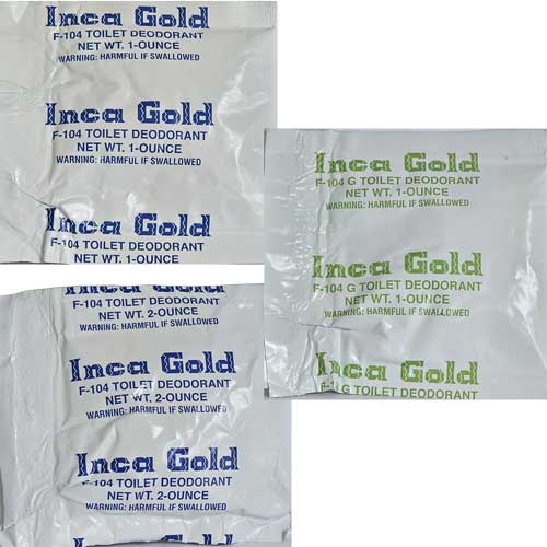 F-104 Inca Gold Powder - Concentrated Toilet Deodorizer & Odor Control F-104 Inca Gold Powder - Concentrated Toilet Deodorizer & Odor Control